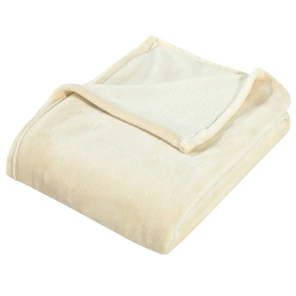 Blanket Cream 200x240 cm Polyester