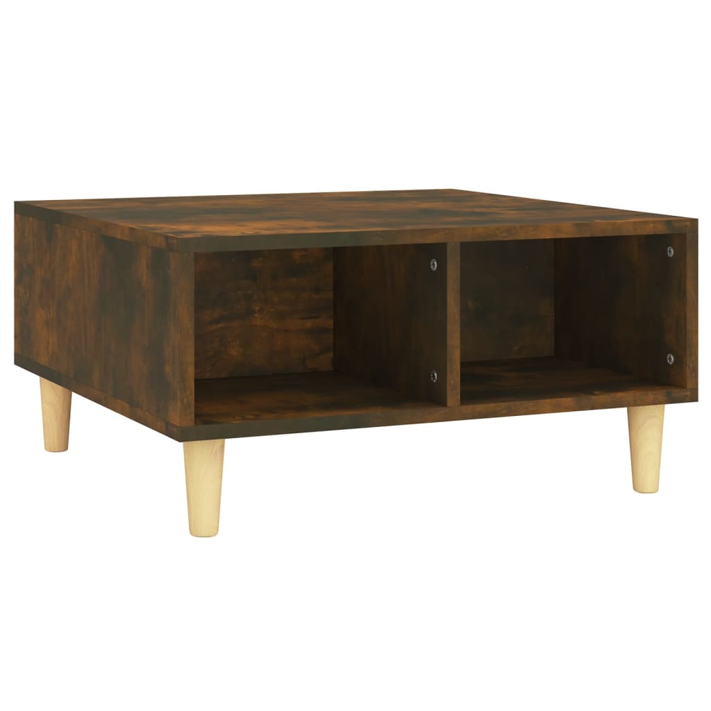 Coffee Table Smoked Oak 60x60x30 cm Engineered Wood