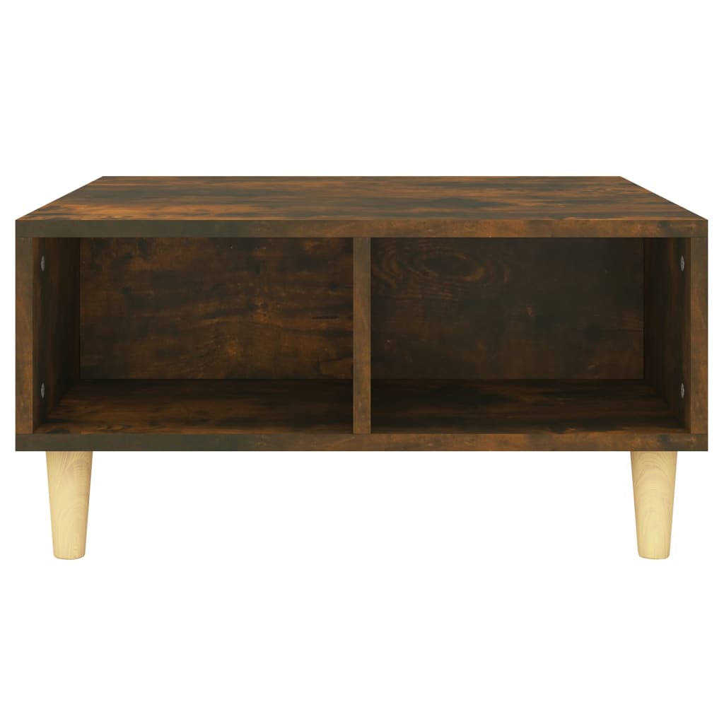 Coffee Table Smoked Oak 60x60x30 cm Engineered Wood