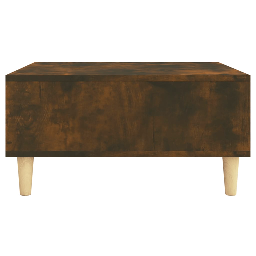 Coffee Table Smoked Oak 60x60x30 cm Engineered Wood