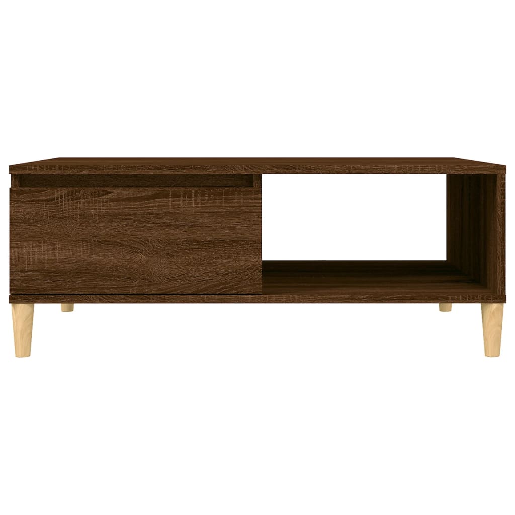 Coffee Table Brown Oak 90x60x35 cm Engineered Wood