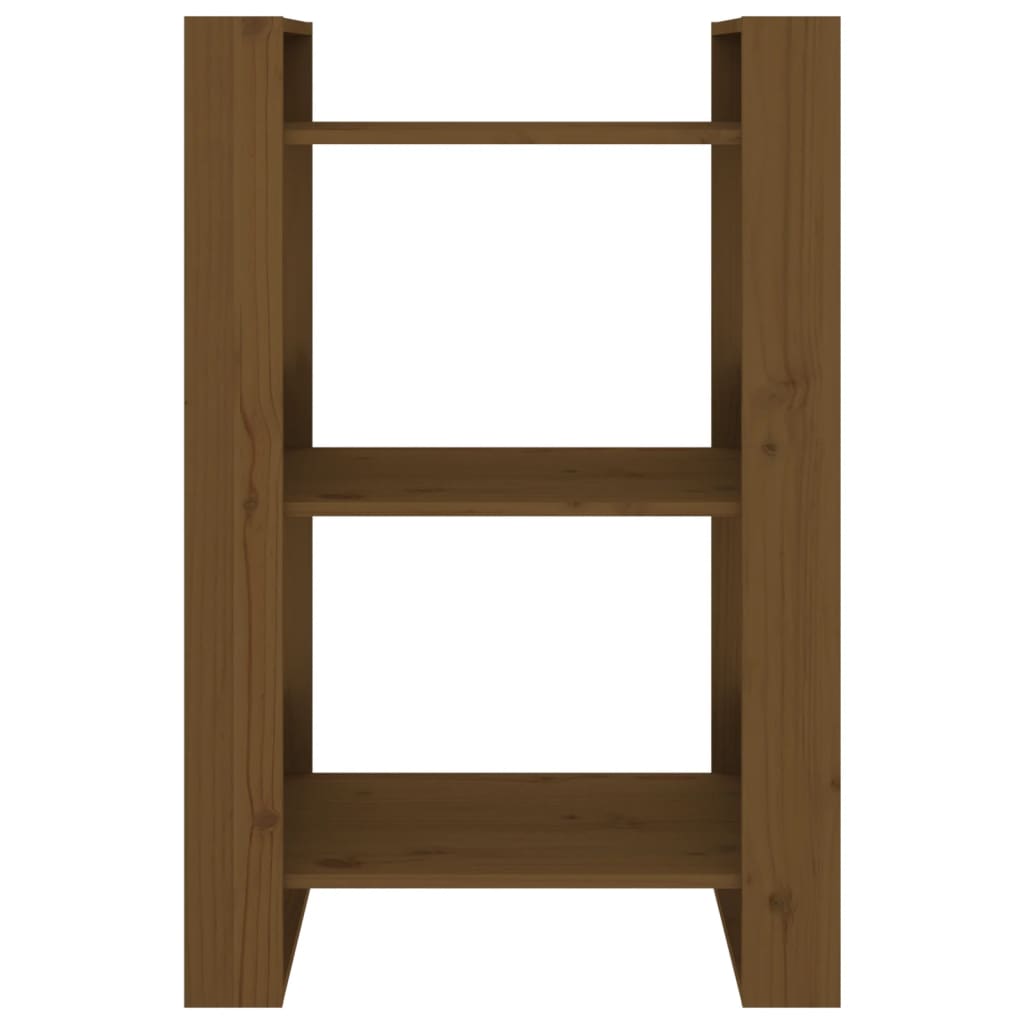 Book Cabinet/Room Divider Honey Brown 60x35x91 cm Solid Wood