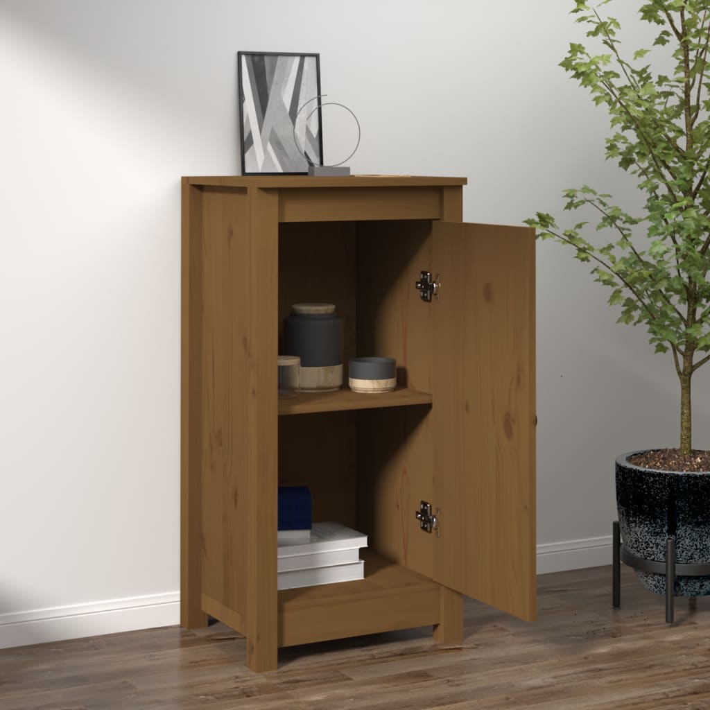 Sideboard Honey Brown 39x35x80 cm Solid Wood Pine
