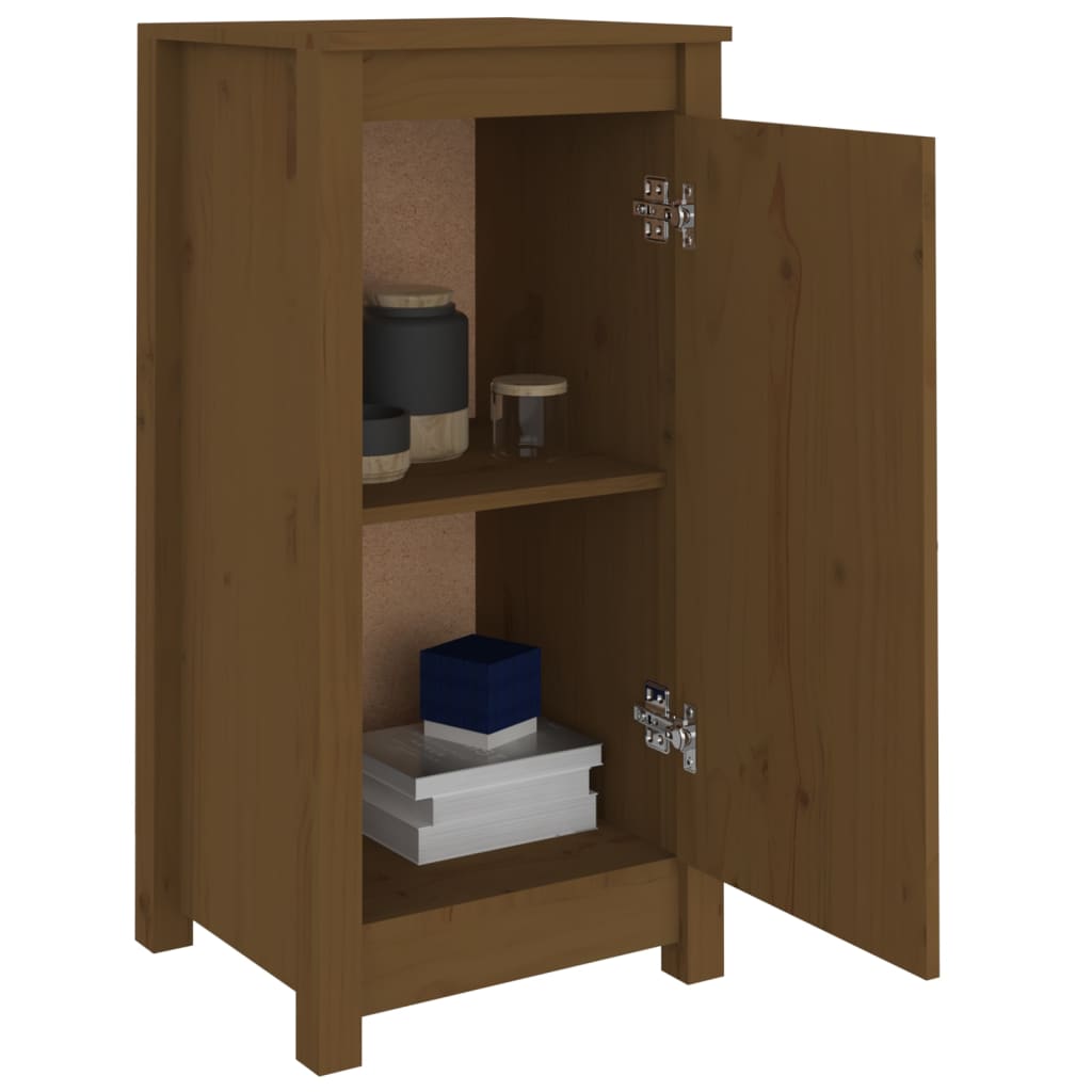 Sideboards 2 pcs Honey Brown 39x35x80 cm Solid Wood Pine