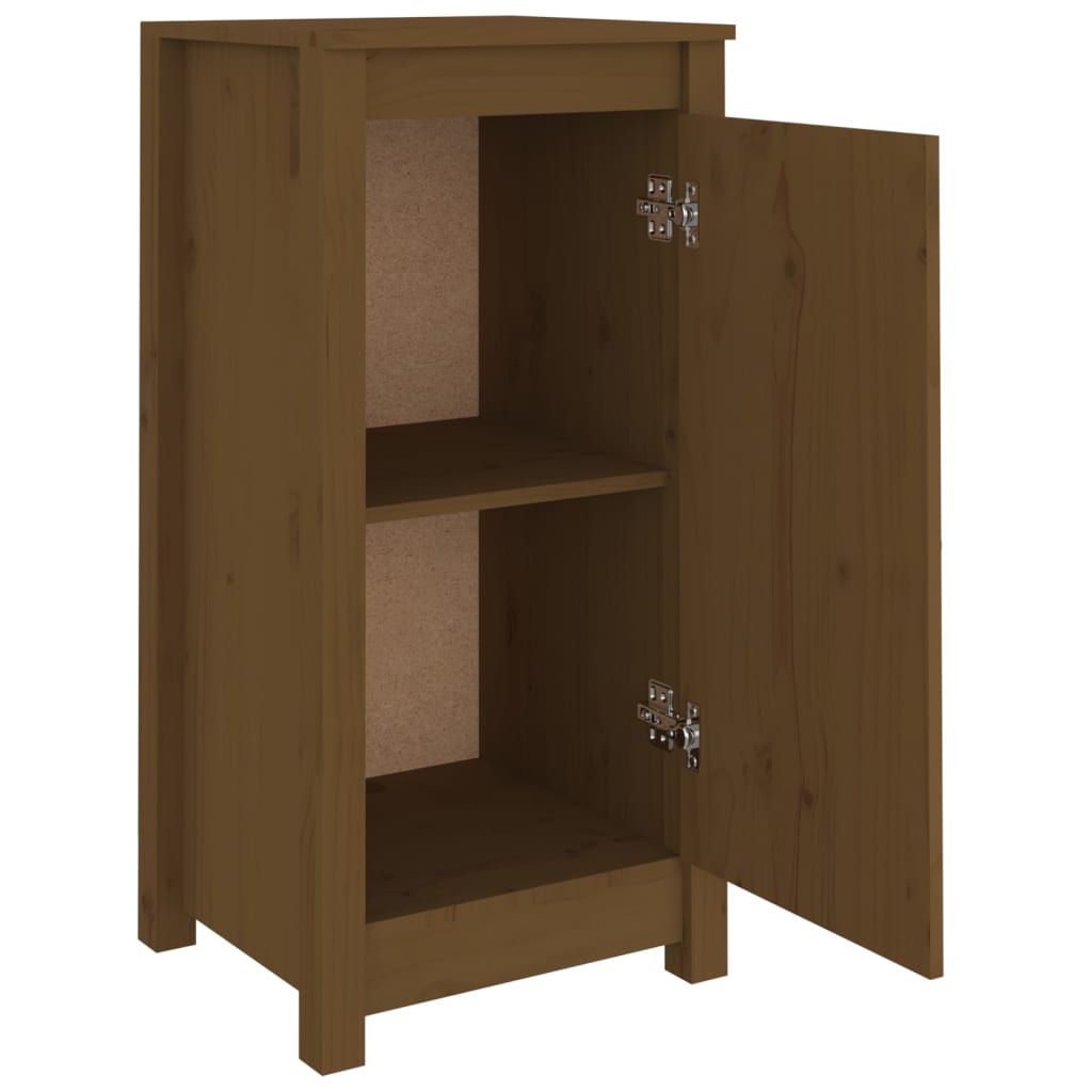 Sideboards 2 pcs Honey Brown 39x35x80 cm Solid Wood Pine