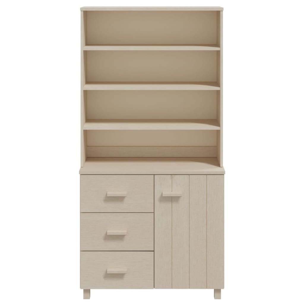 Highboard HAMAR Solid Wood Pine Honey Brown