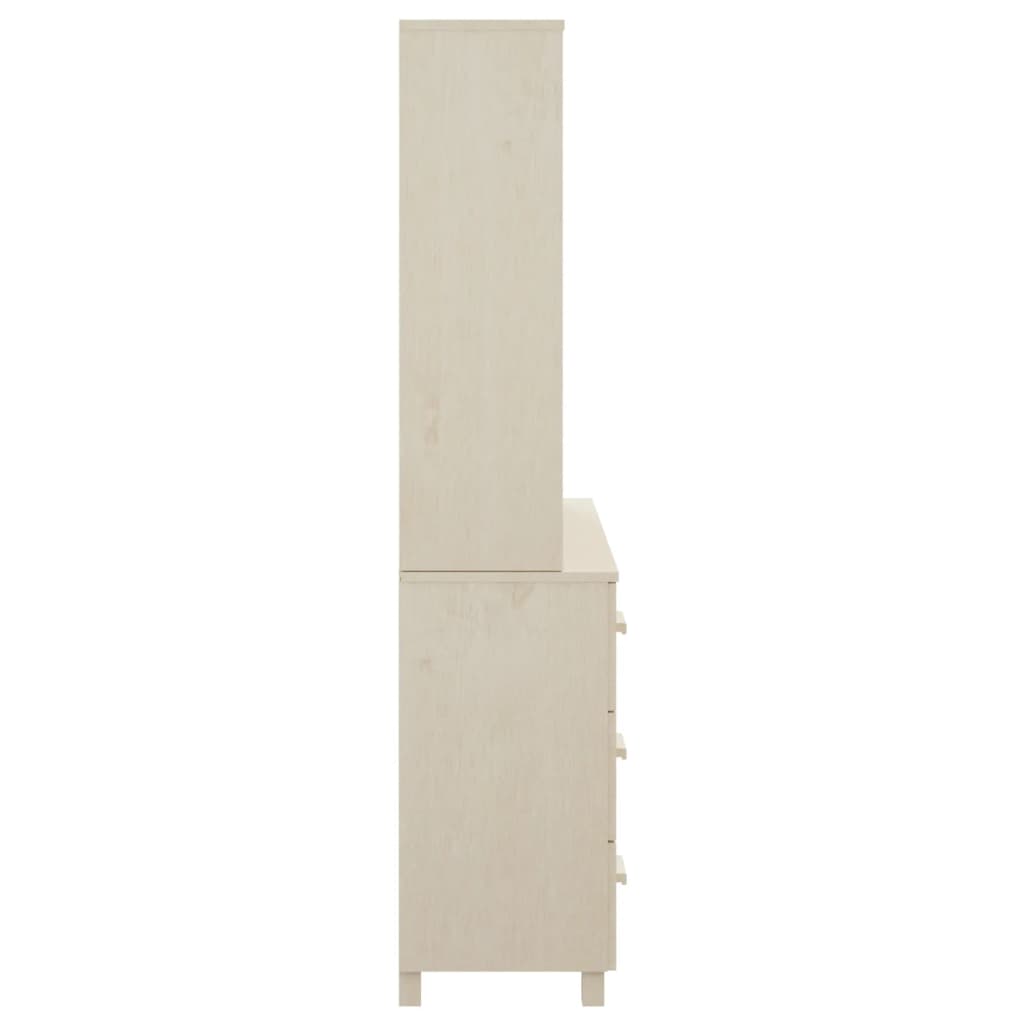 Highboard HAMAR Solid Wood Pine Honey Brown