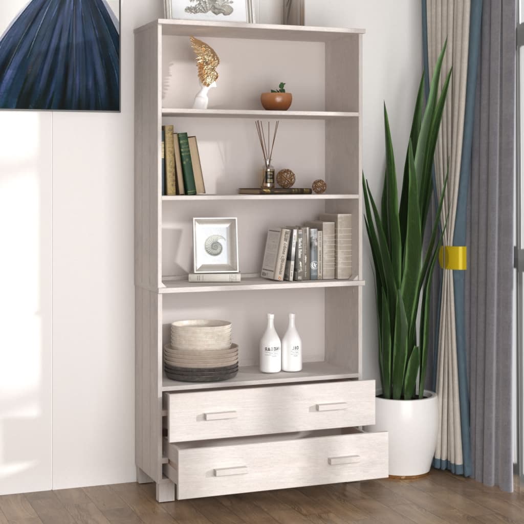 Highboard HAMAR Solid Wood Pine White