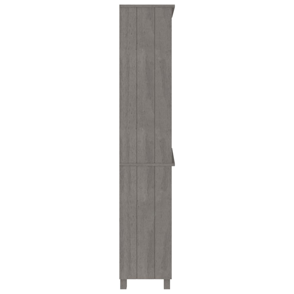 Highboard HAMAR Solid Wood Pine Light Grey