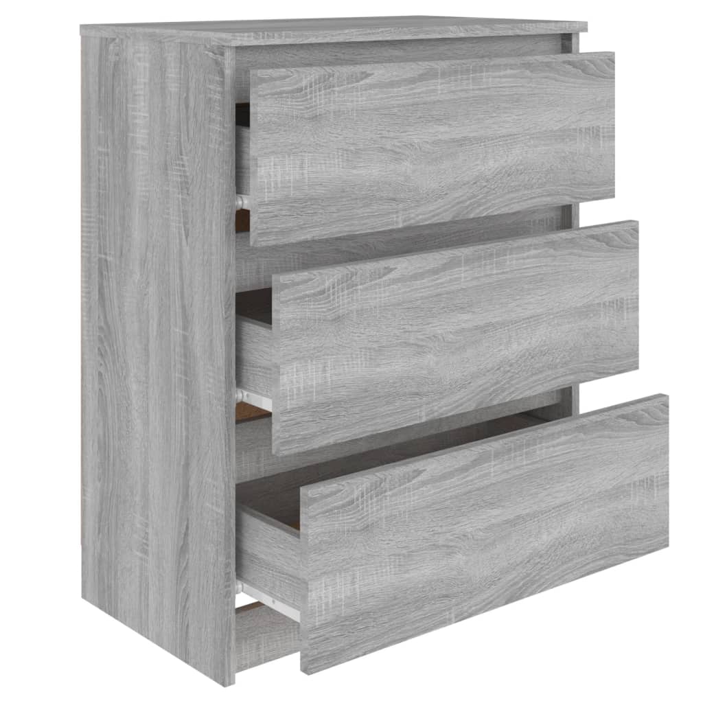 Sideboard Grey Sonoma 60x35x76 cm Engineered Wood