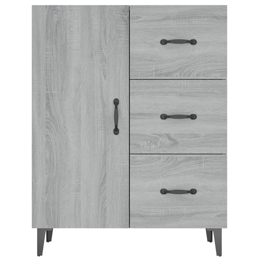 Sideboard Grey Sonoma 69.5x34x90 cm Engineered Wood