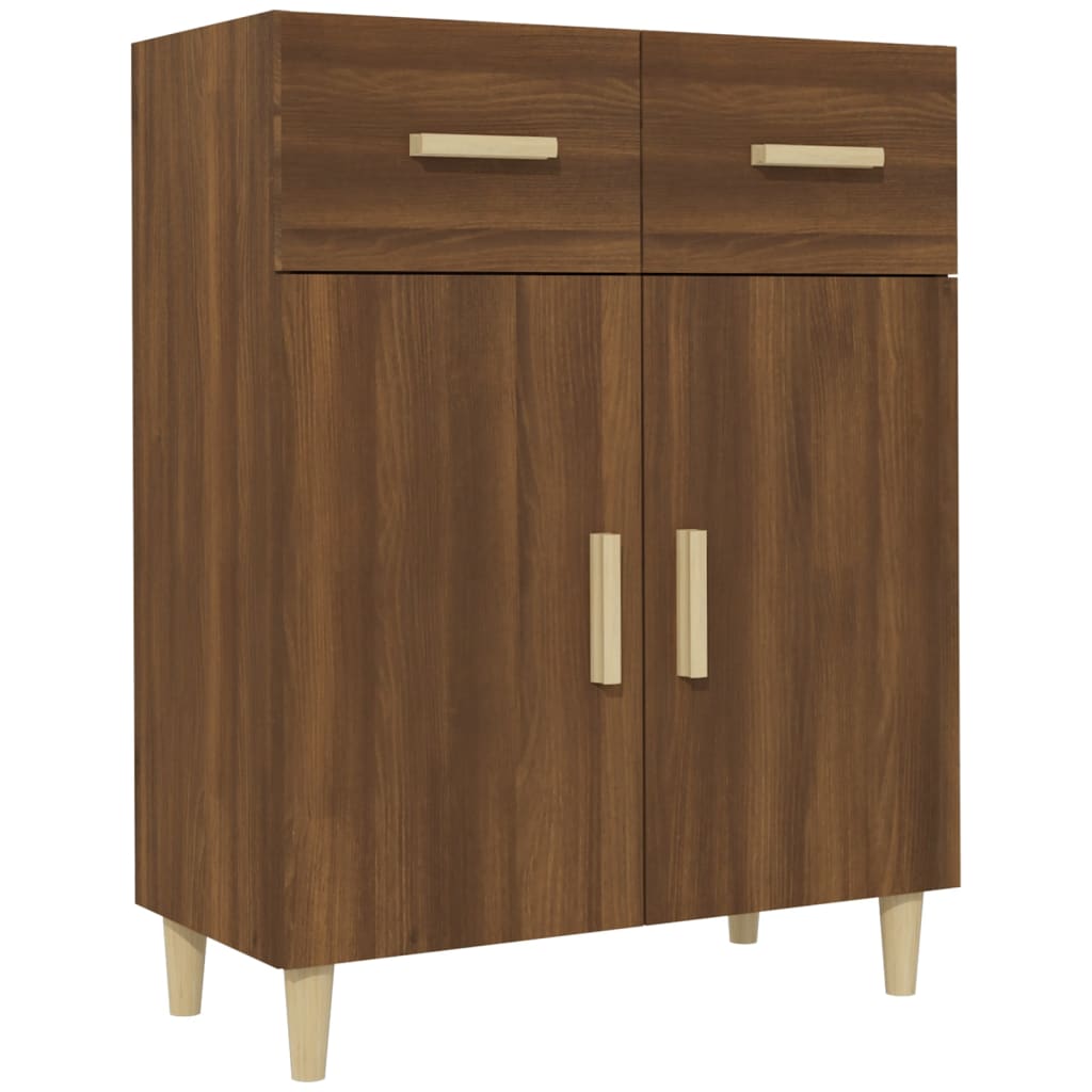 Sideboard Brown Oak 69.5x34x90 cm Engineered Wood