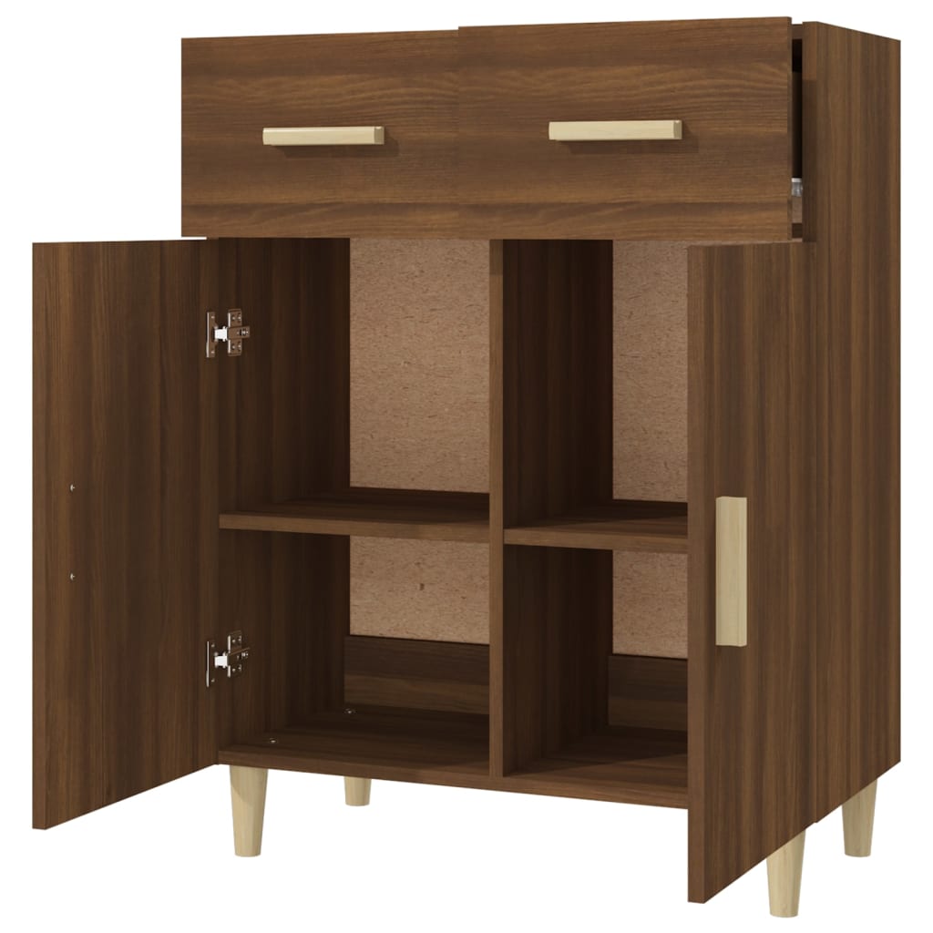 Sideboard Brown Oak 69.5x34x90 cm Engineered Wood