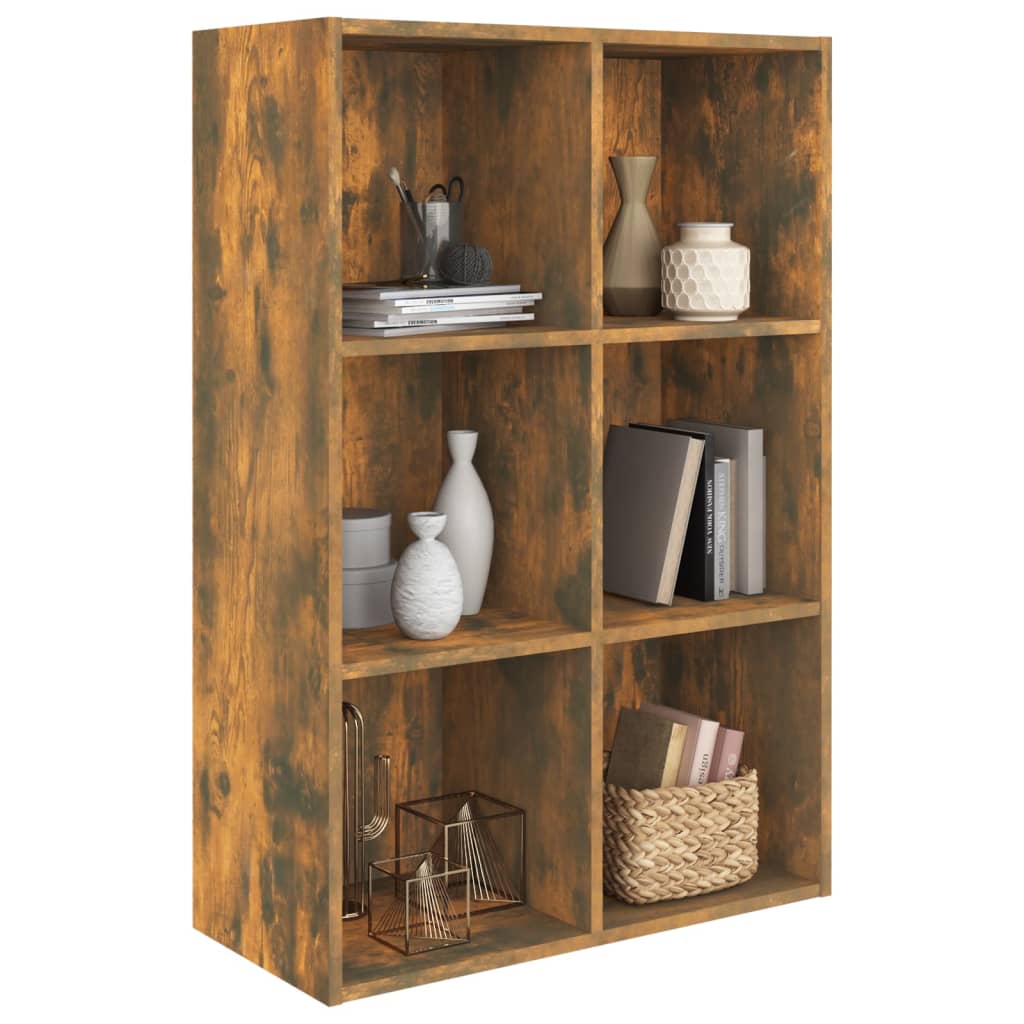 Book Cabinet/Sideboard Smoked Oak 66x30x98 cm Engineered Wood