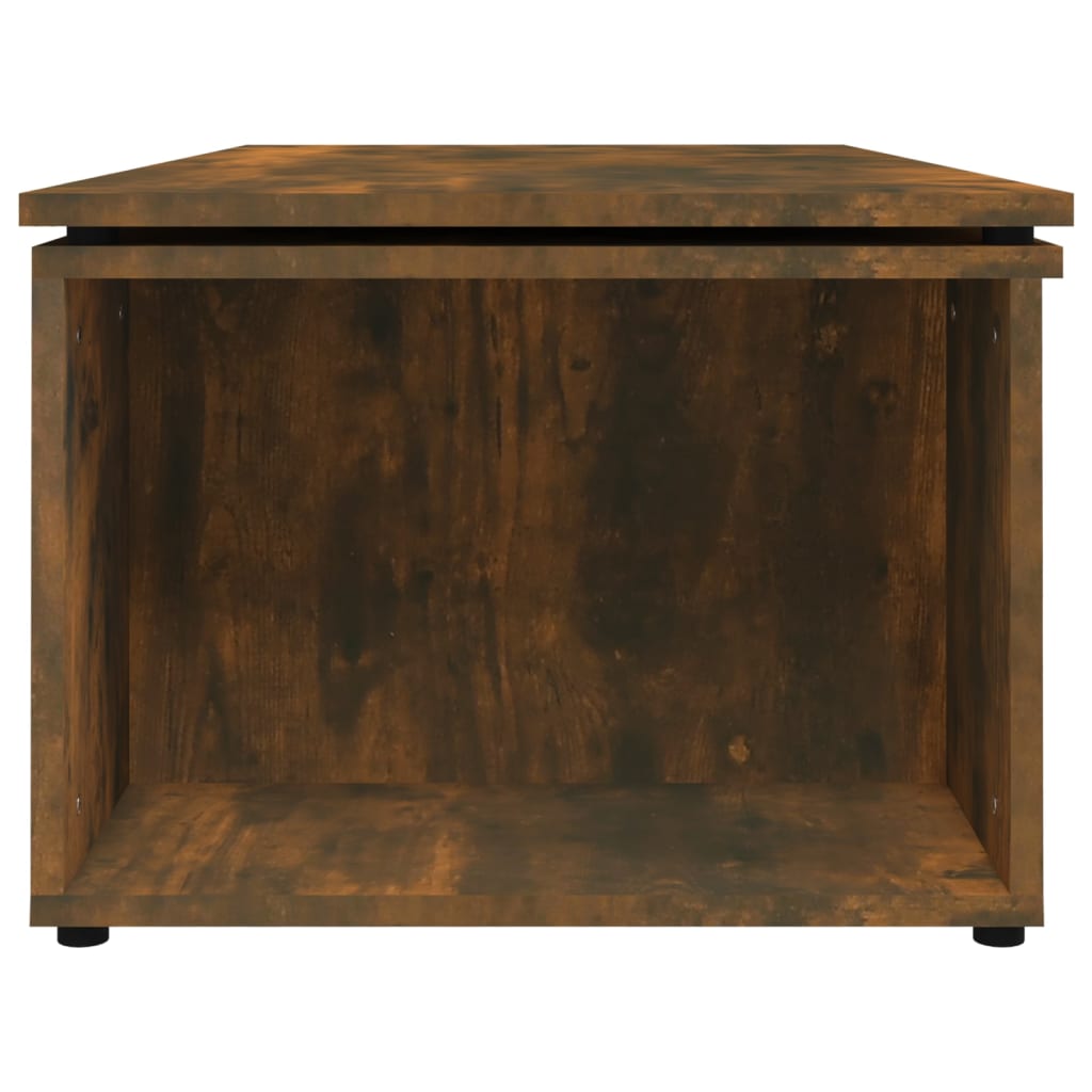 Coffee Table Smoked Oak 150x50x35 cm Engineered Wood