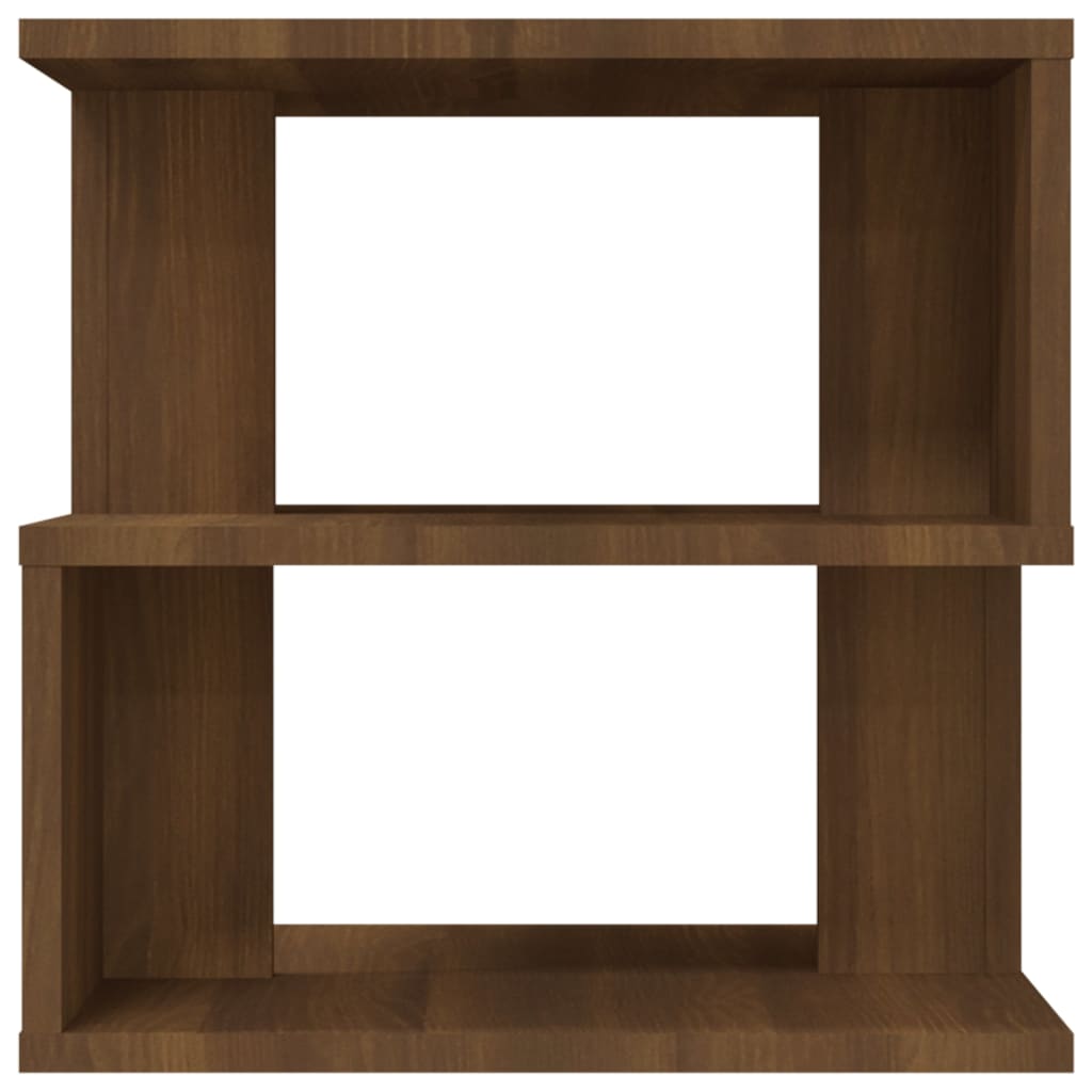 Side Table Brown Oak 40x40x40 cm Engineered Wood