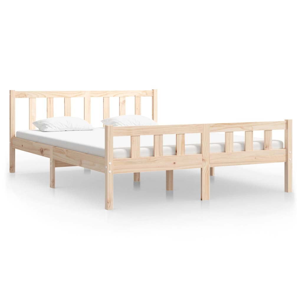 Bed Frame without Mattress Solid Wood Small Double