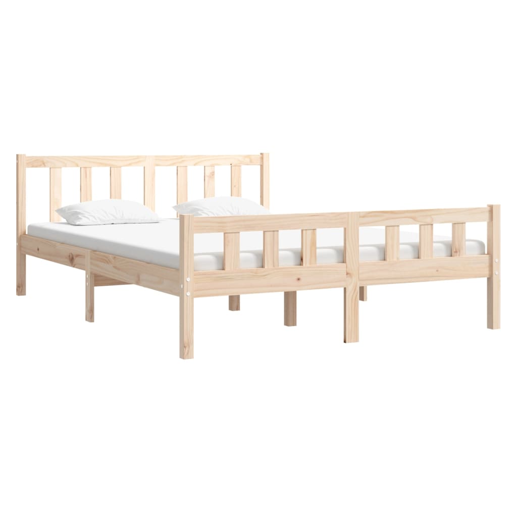 Bed Frame without Mattress Solid Wood Small Double