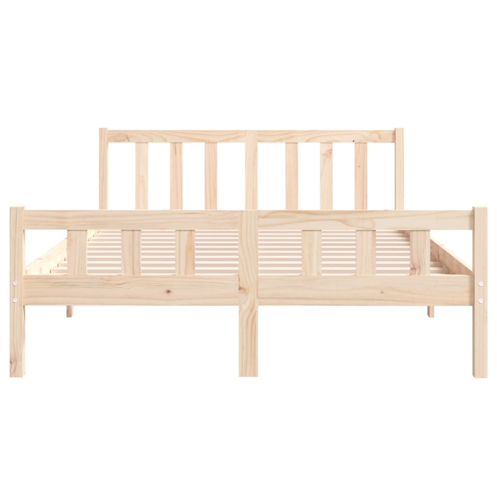 Bed Frame without Mattress Solid Wood Small Double