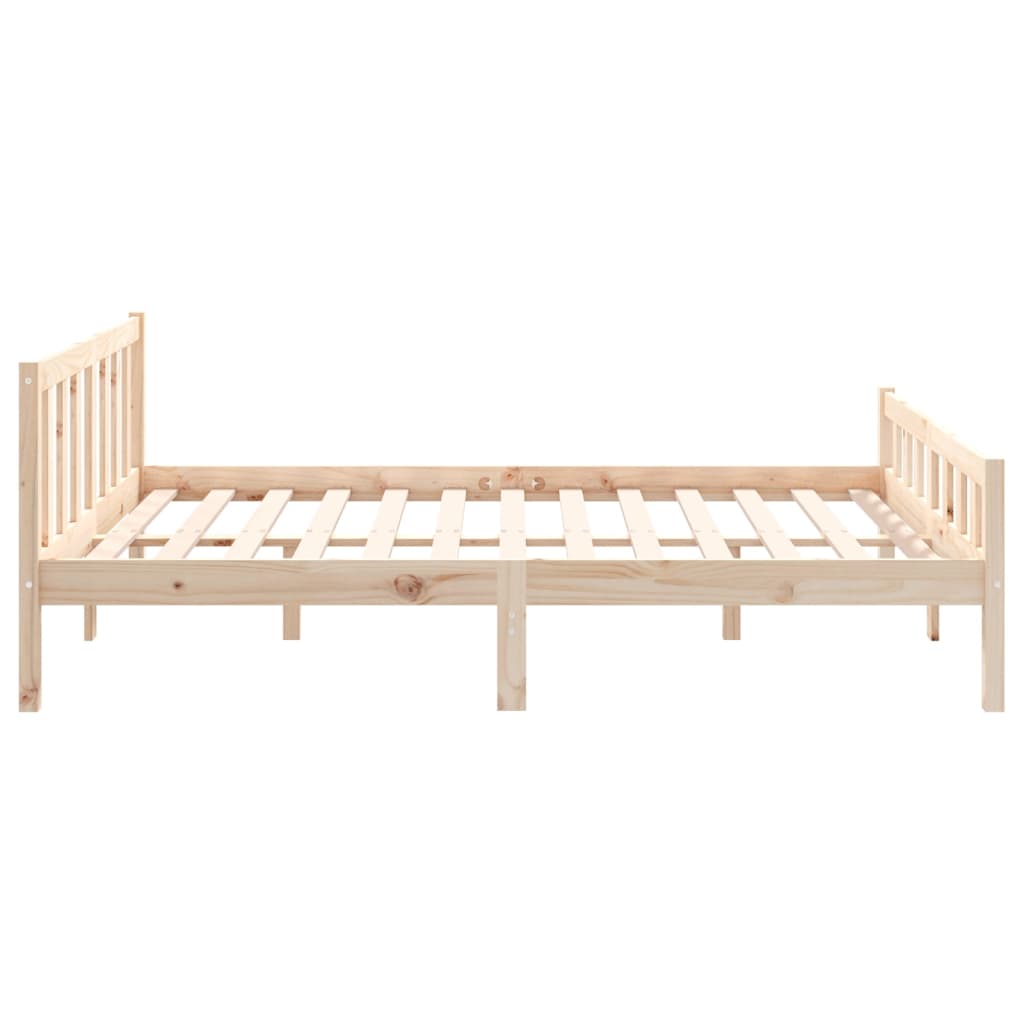 Bed Frame without Mattress Solid Wood Small Double