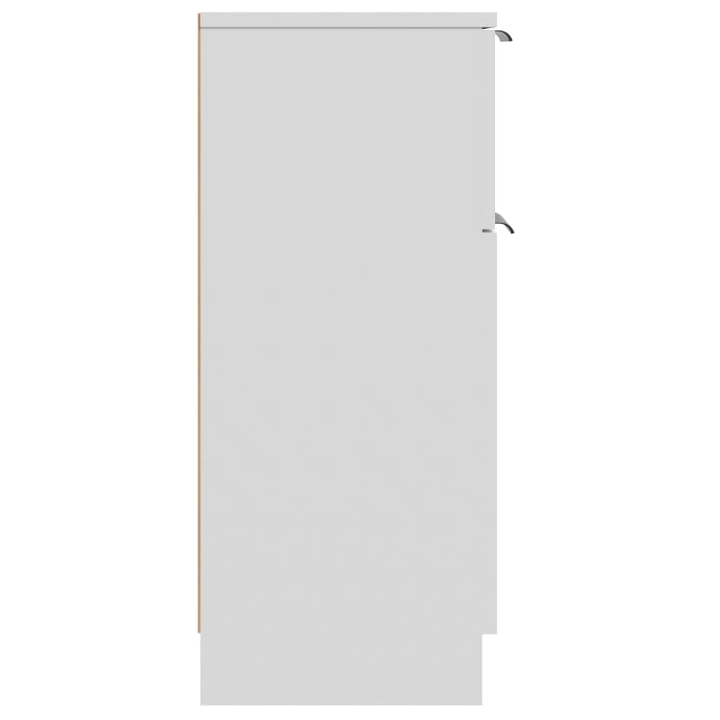 Sideboard White 30x30x70 cm Engineered Wood