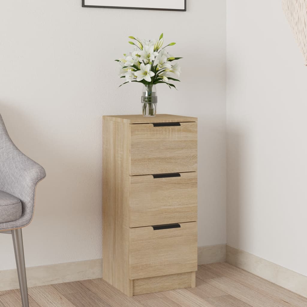 Sideboard Sonoma Oak 30x30x70 cm Engineered Wood