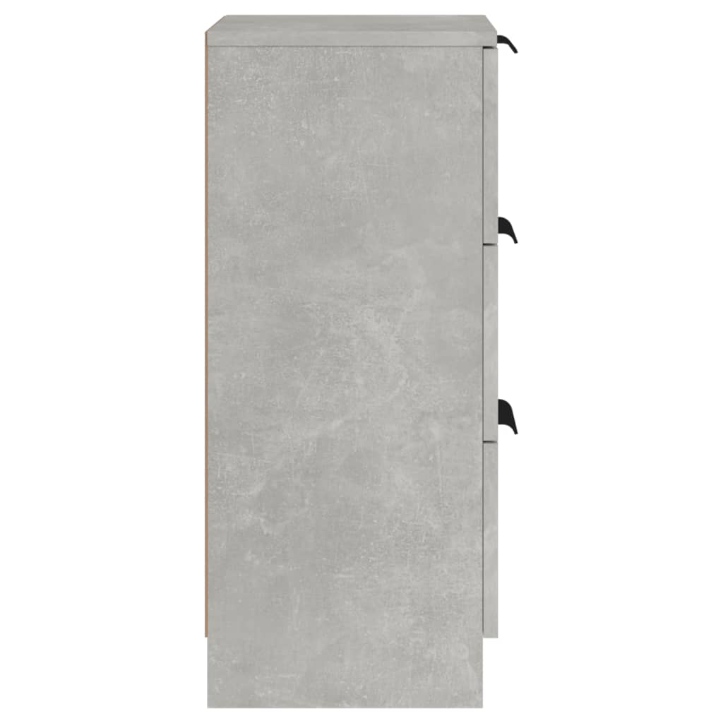 Sideboards 2 pcs Concrete Grey 30x30x70 cm Engineered Wood