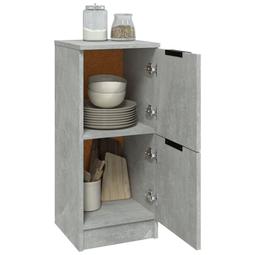 Sideboard Concrete Grey 30x30x70 cm Engineered Wood