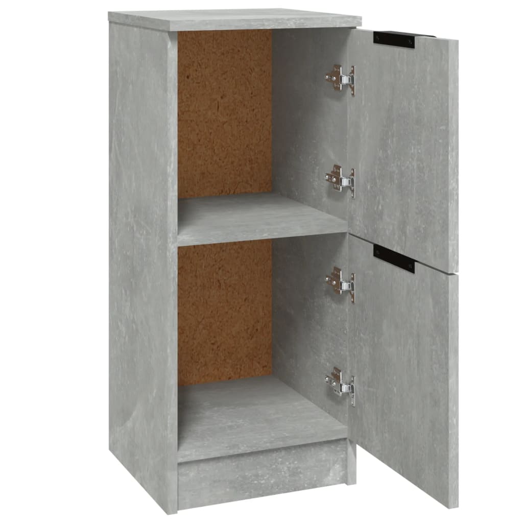 Sideboard Concrete Grey 30x30x70 cm Engineered Wood