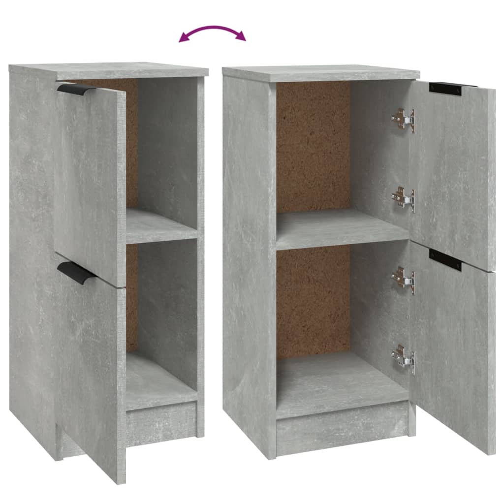 Sideboard Concrete Grey 30x30x70 cm Engineered Wood