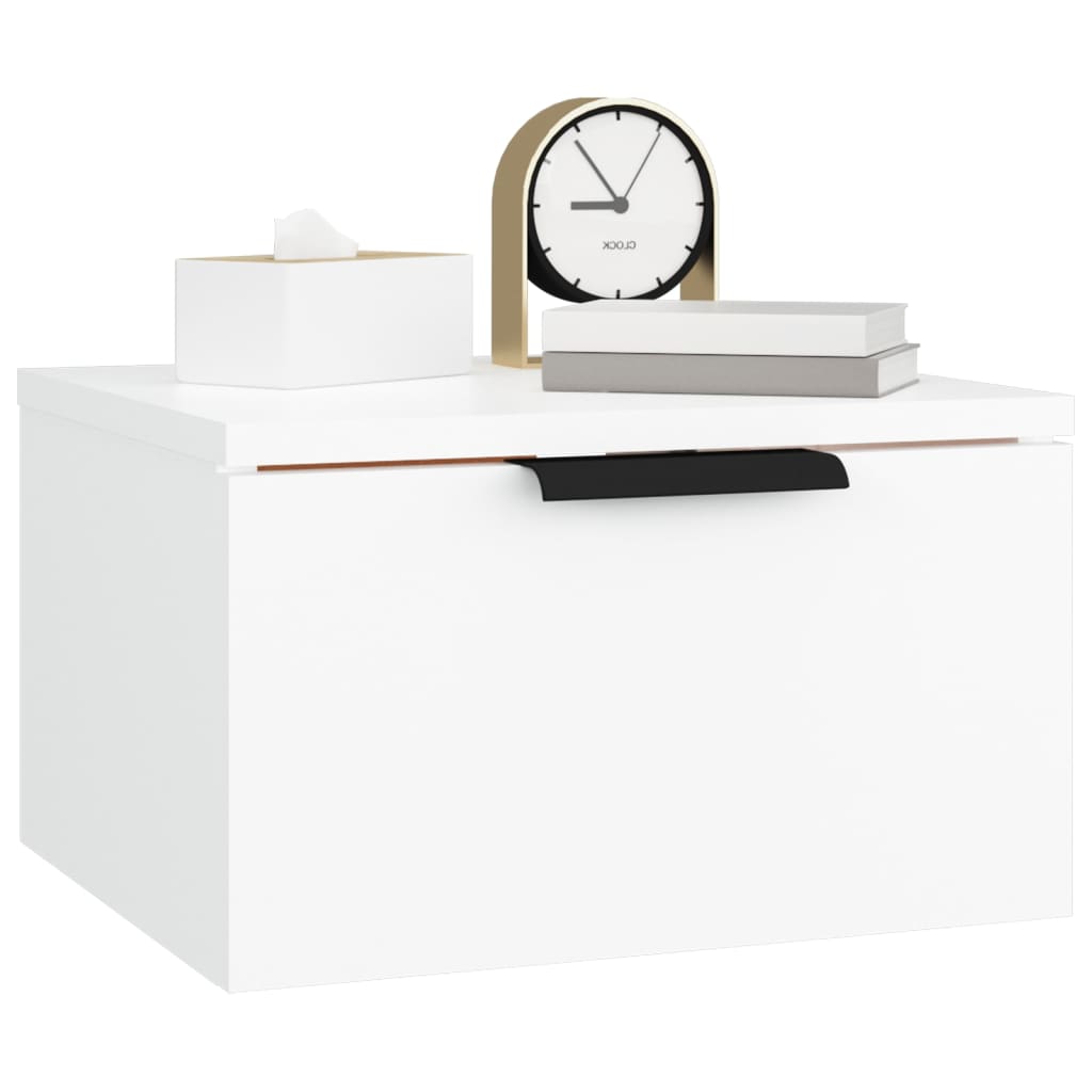 Wall-mounted Bedside Cabinet White 34x30x20 cm