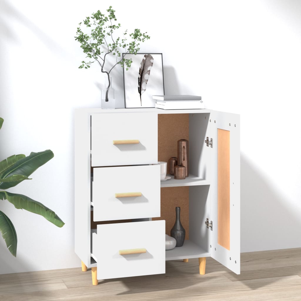 Sideboard White 69.5x34x90 cm Engineered Wood