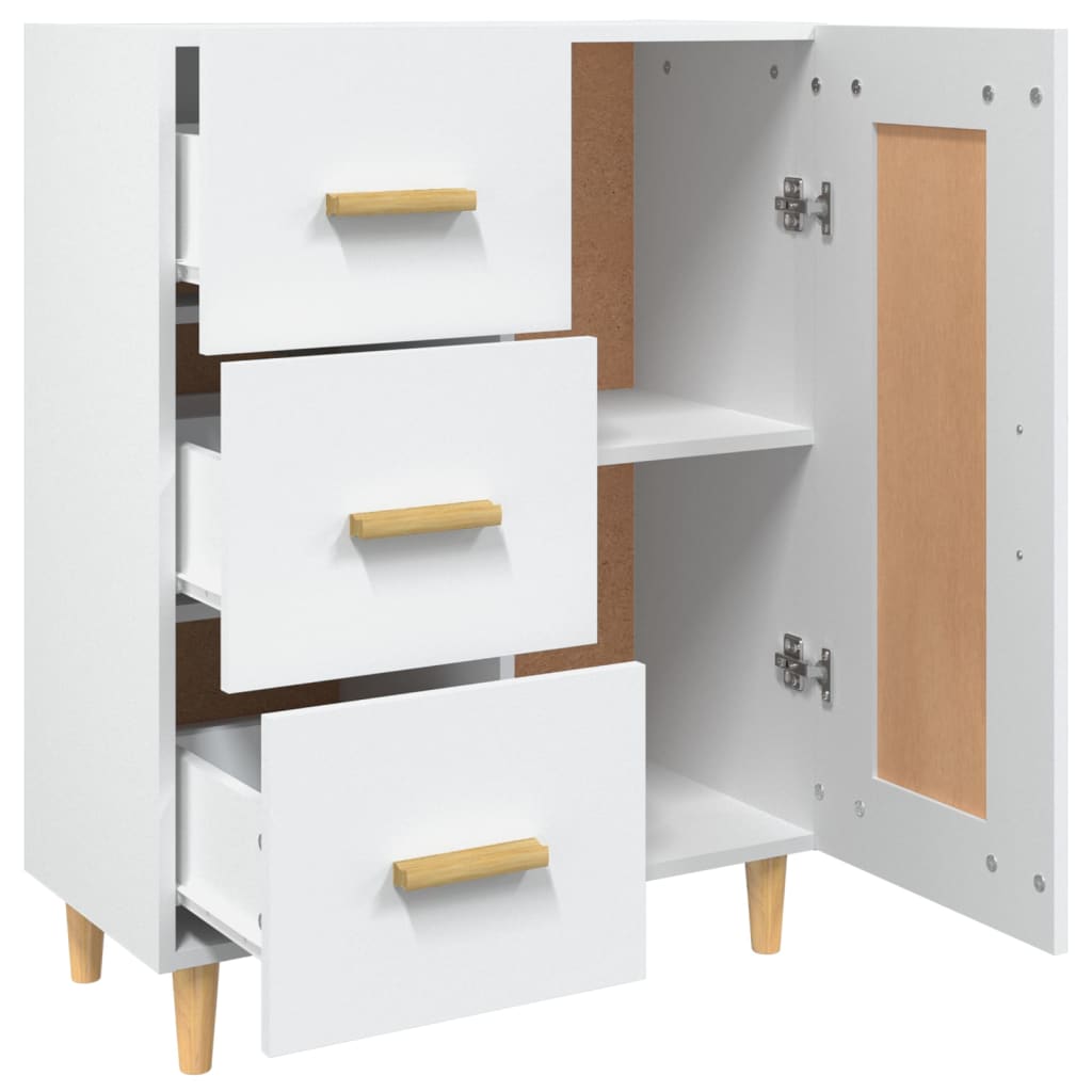 Sideboard White 69.5x34x90 cm Engineered Wood