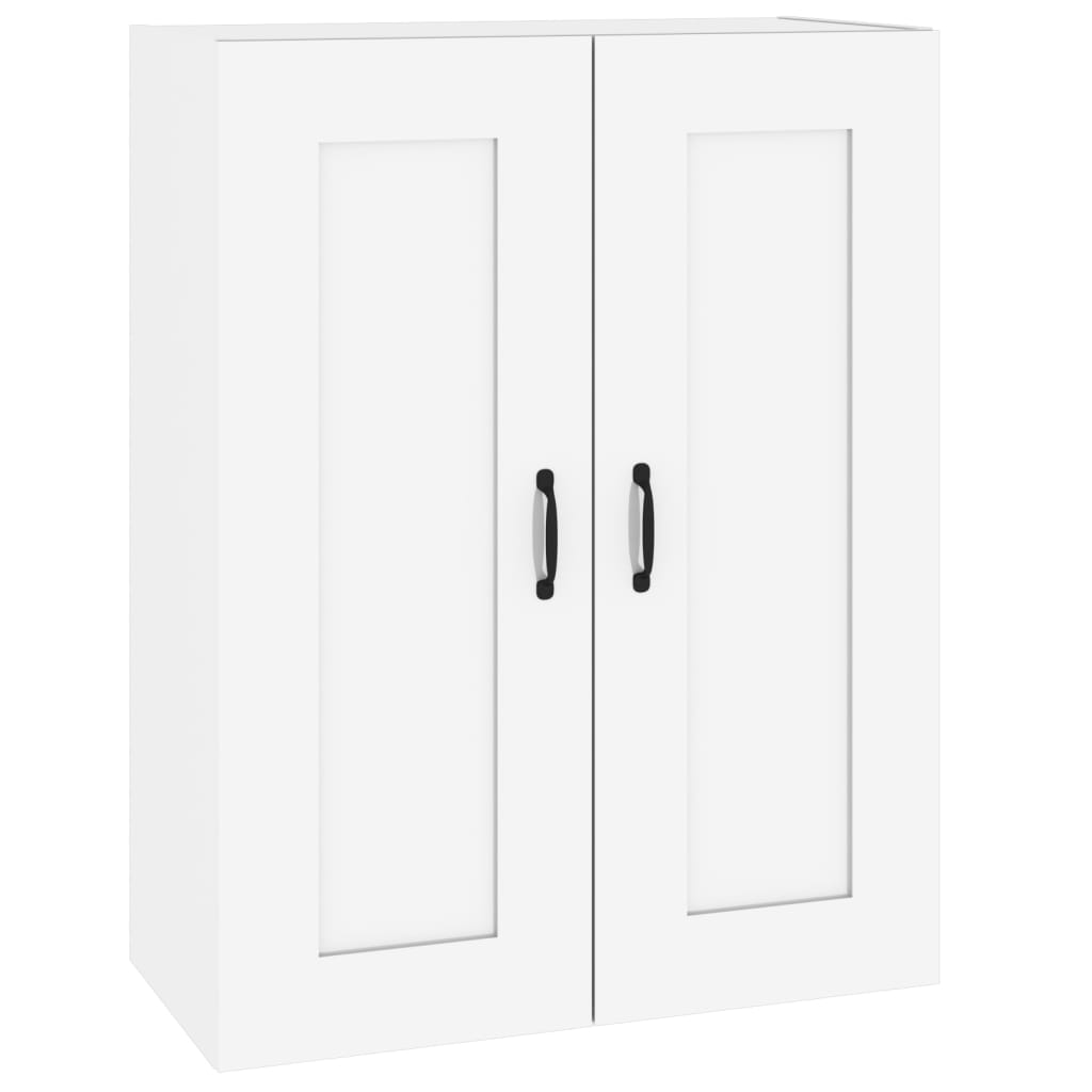 Hanging Wall Cabinet High Gloss White 69.5x32.5x90 cm
