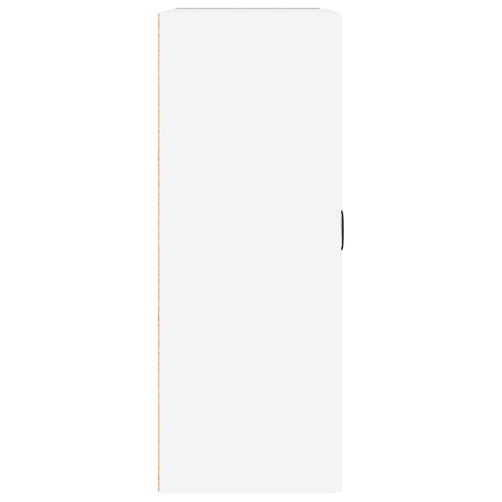Hanging Wall Cabinet High Gloss White 69.5x32.5x90 cm