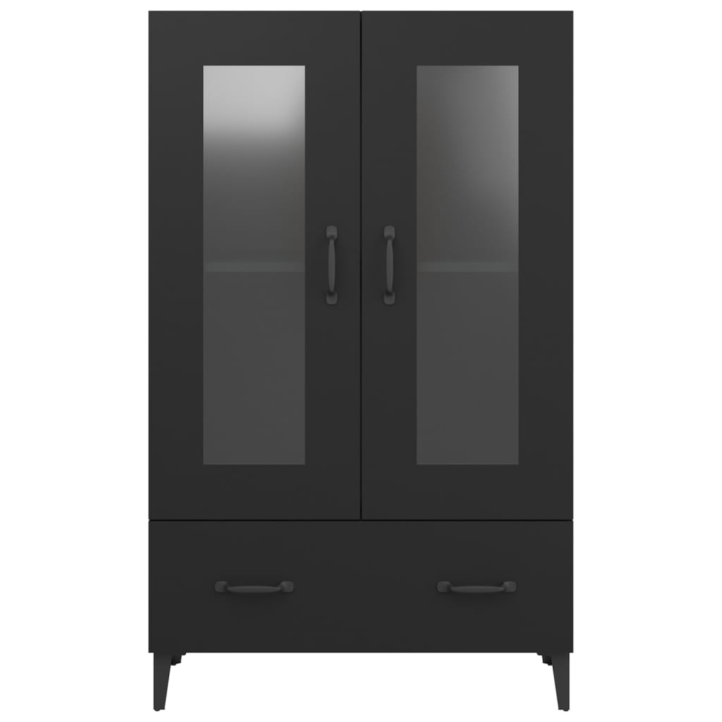 Highboard Black 70x31x115 cm Engineered Wood