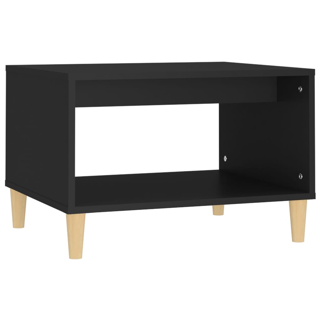 Coffee Table Black 60x50x40 cm Engineered Wood