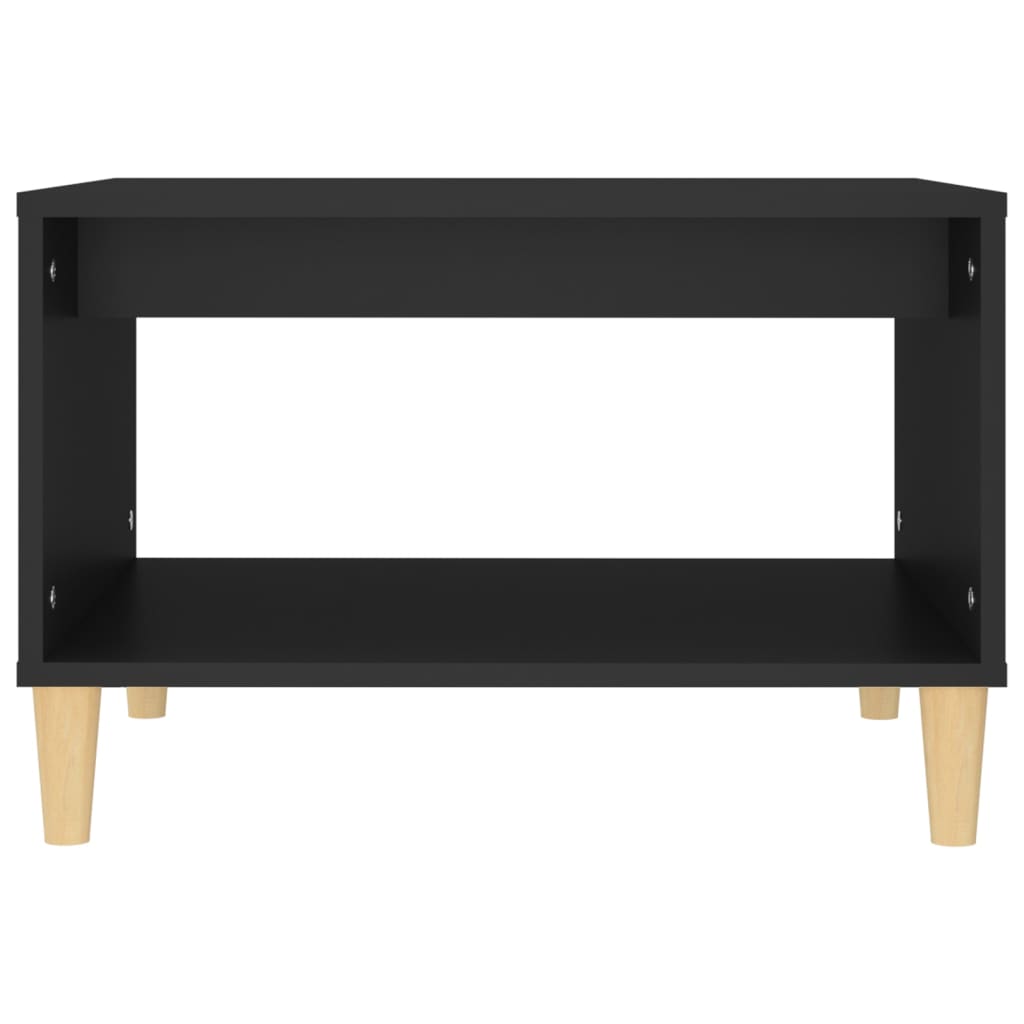 Coffee Table Black 60x50x40 cm Engineered Wood