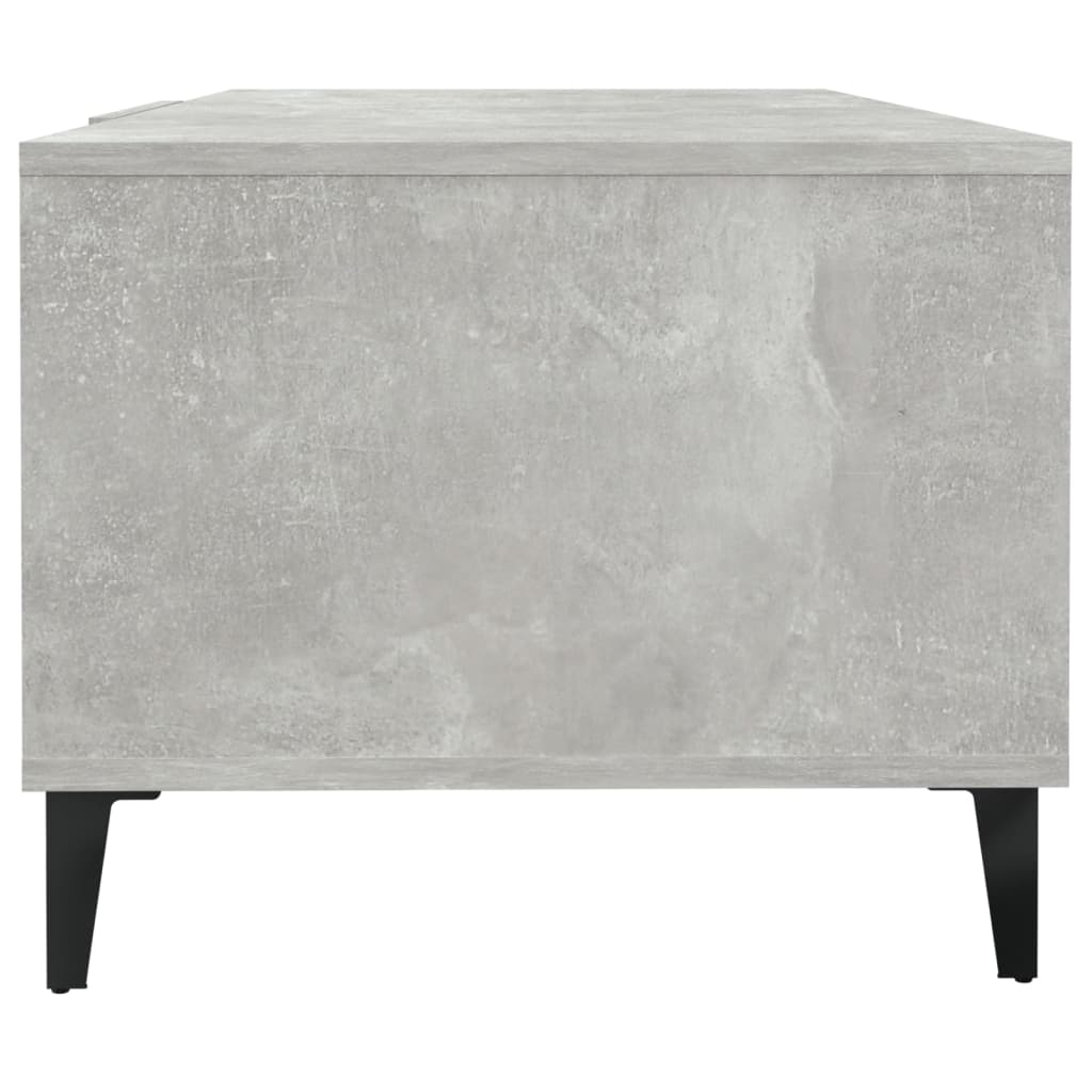 Coffee Table Concrete Grey 102x50x40 cm Engineered Wood