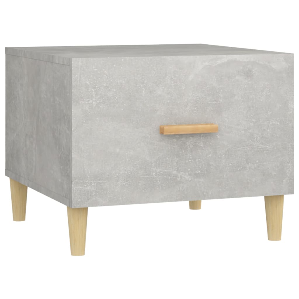 Coffee Table Concrete Grey 50x50x40 cm Engineered Wood