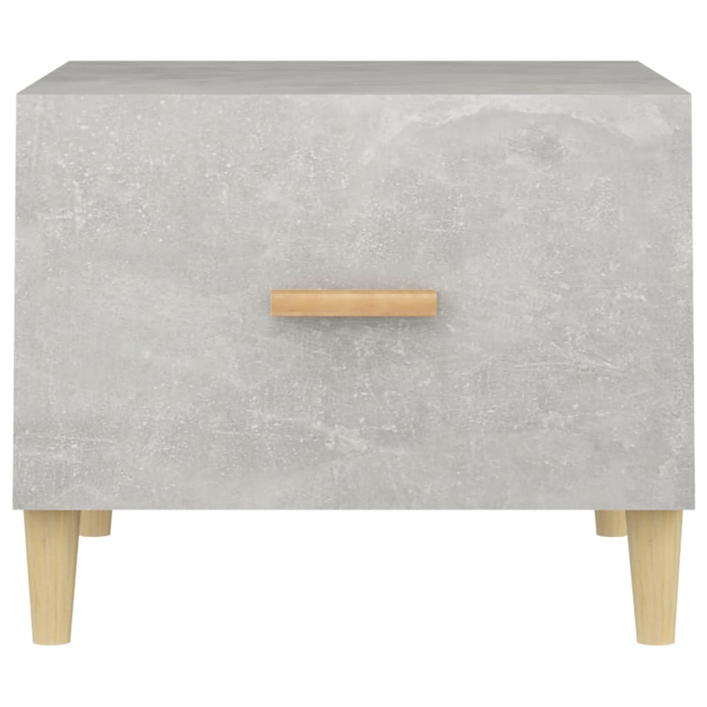 Coffee Table Concrete Grey 50x50x40 cm Engineered Wood