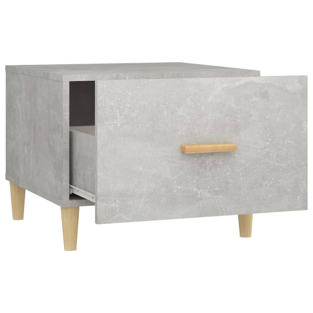 Coffee Table Concrete Grey 50x50x40 cm Engineered Wood