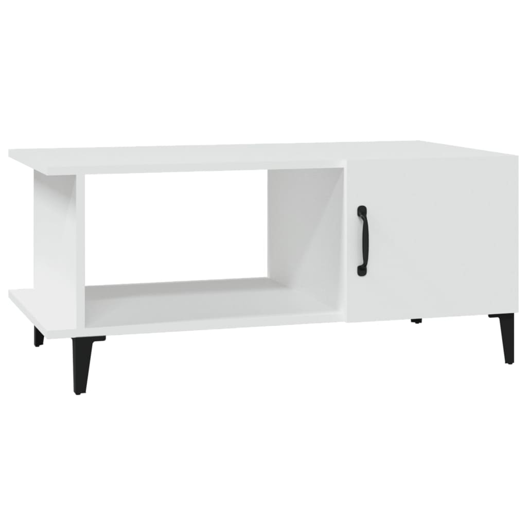 Coffee Table White 90x50x40 cm Engineered Wood