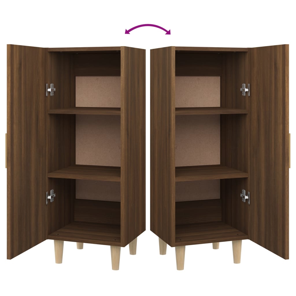 Sideboard Brown Oak 34.5x34x90 cm Engineered Wood