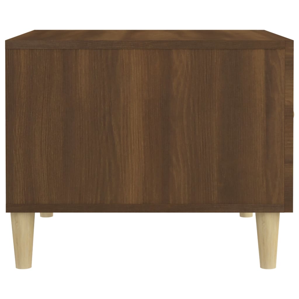 Coffee Table Brown Oak 50x50x40 cm Engineered Wood