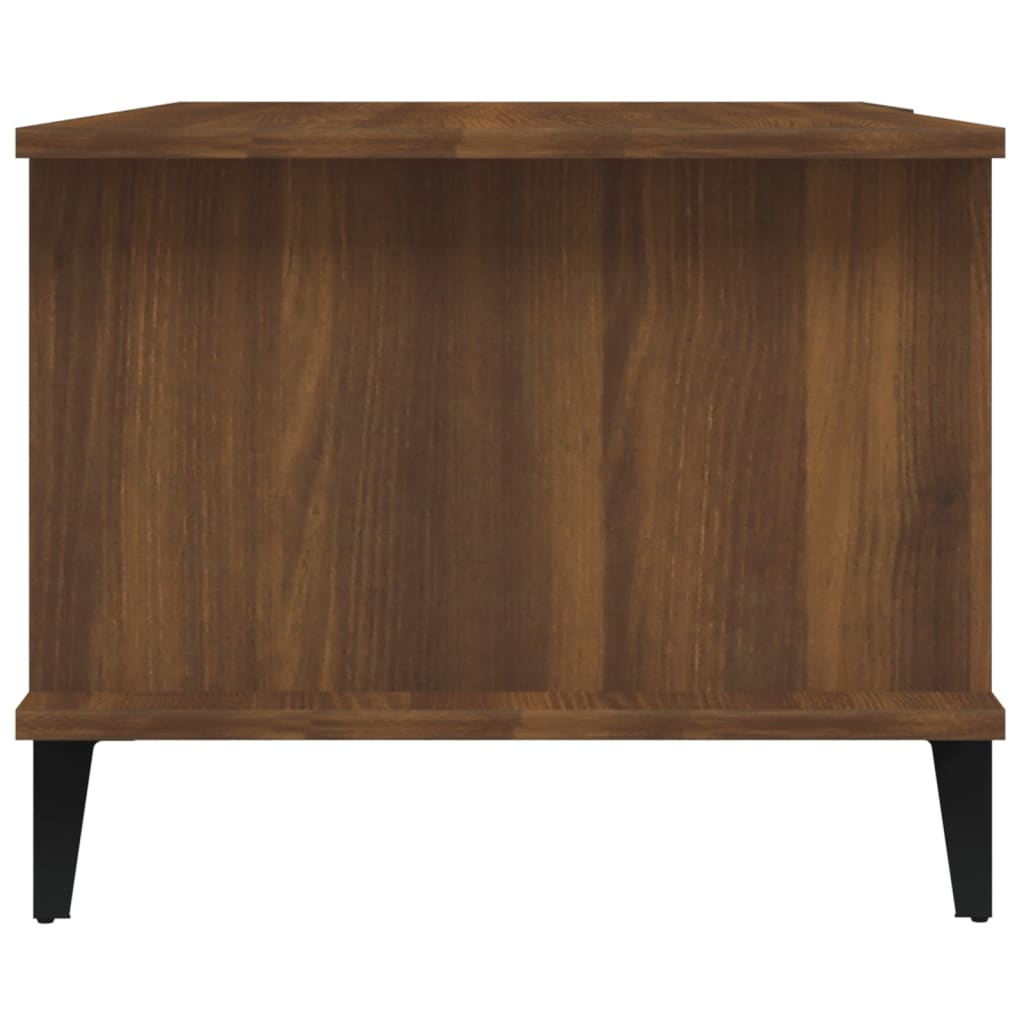 Coffee Table Brown Oak 90x50x40 cm Engineered Wood