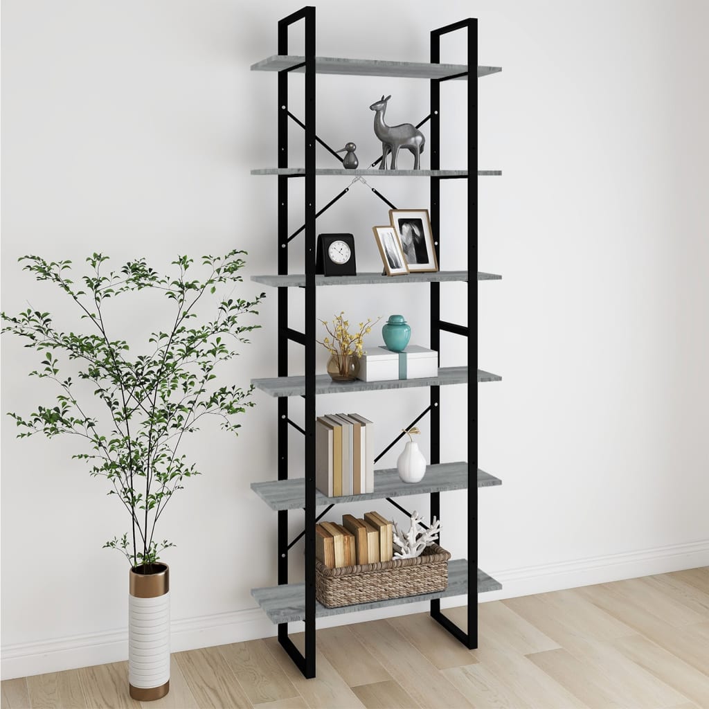 High Cabinet Grey Sonoma 80x30x210 cm Engineered Wood
