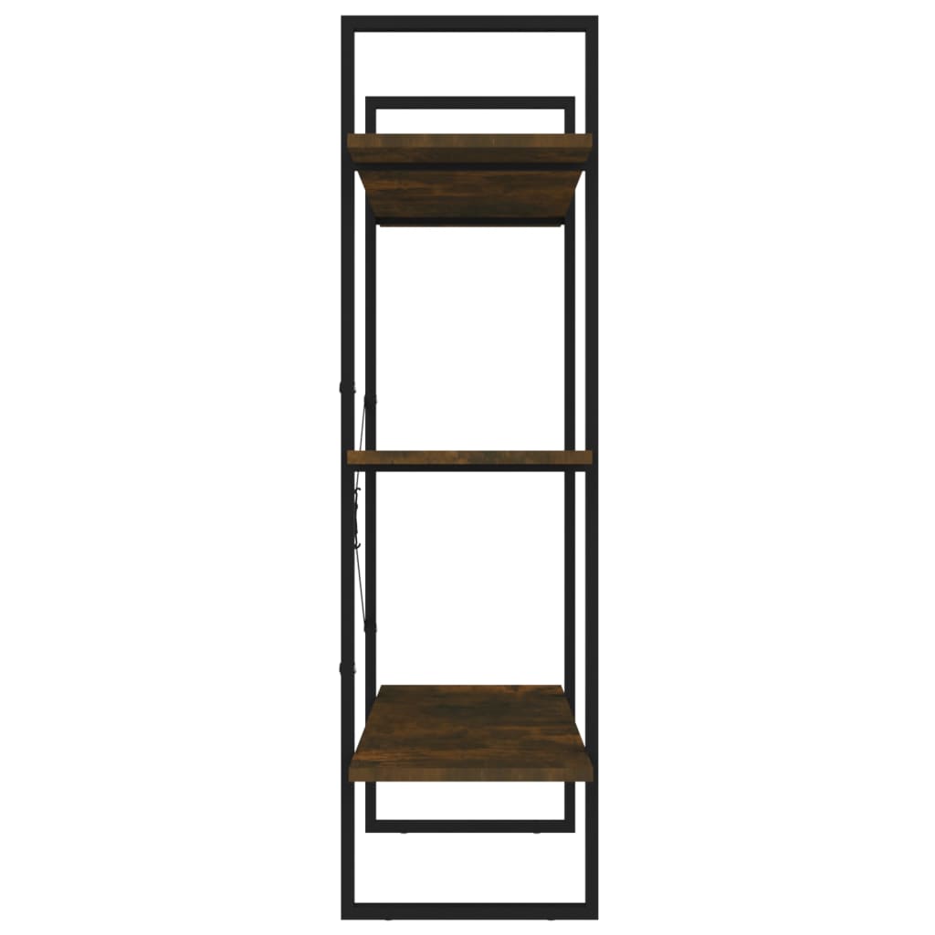Book Cabinet Smoked Oak 100x30x105 cm Engineered Wood
