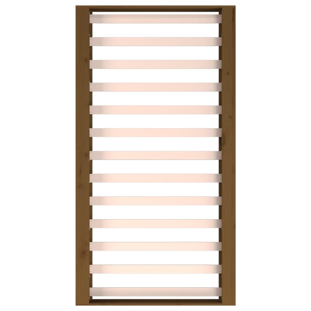 Bed Frame without Mattress Honey Brown 75x190 cm Small Single Solid Wood