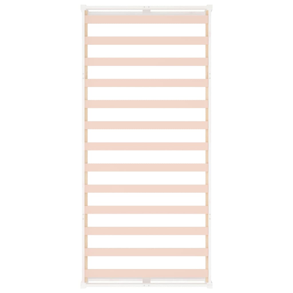 Bed Frame without Mattress White 90x200 cm Solid Wood